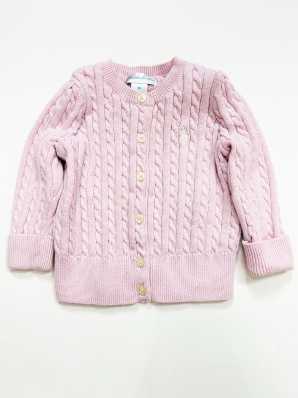 Ralph Lauren Cotton Cable-Knit Cardigan
